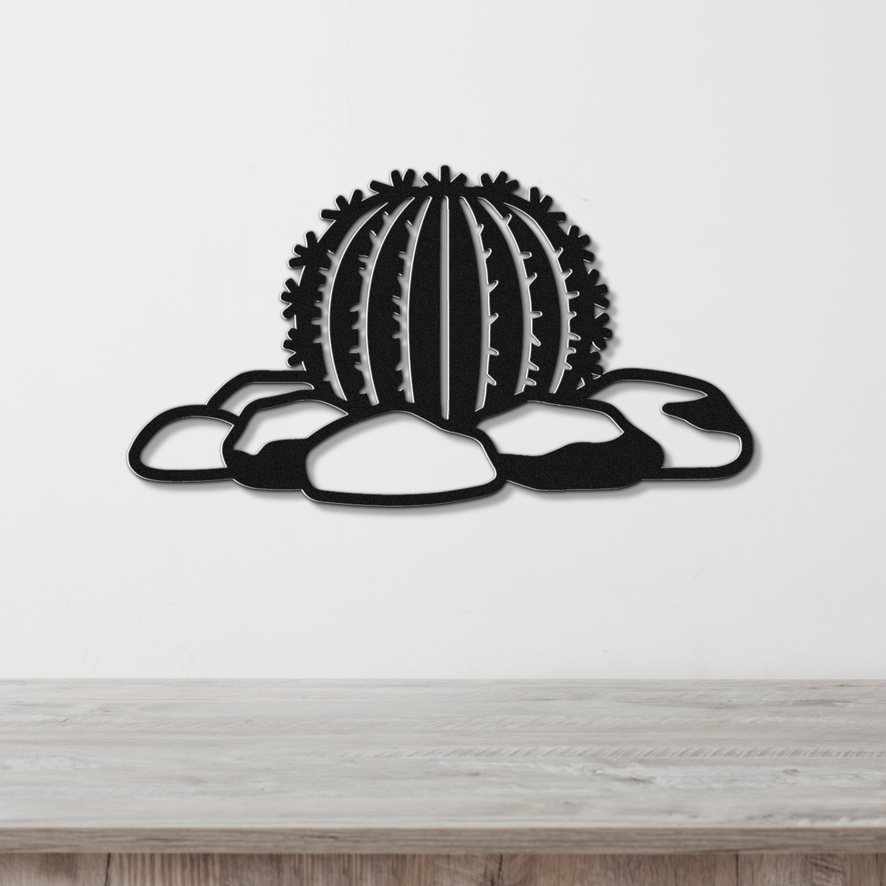 Barrel Cactus Metal Wall Art