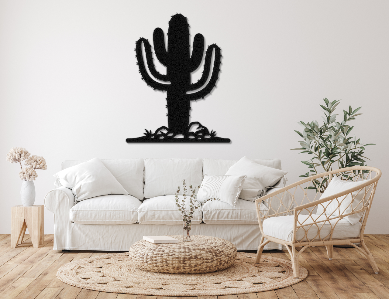 Saguaro Cactus Metal Wall Art