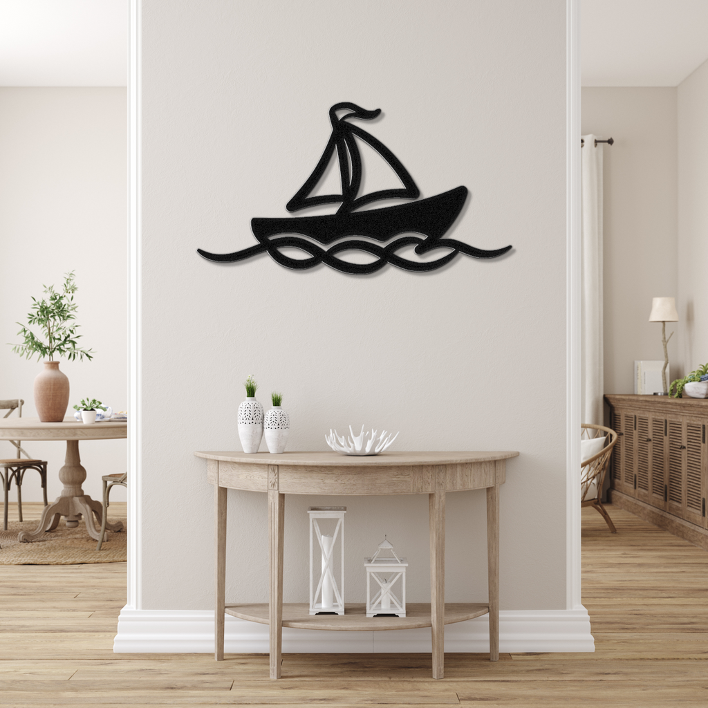 Sailboat Metal Wall Art