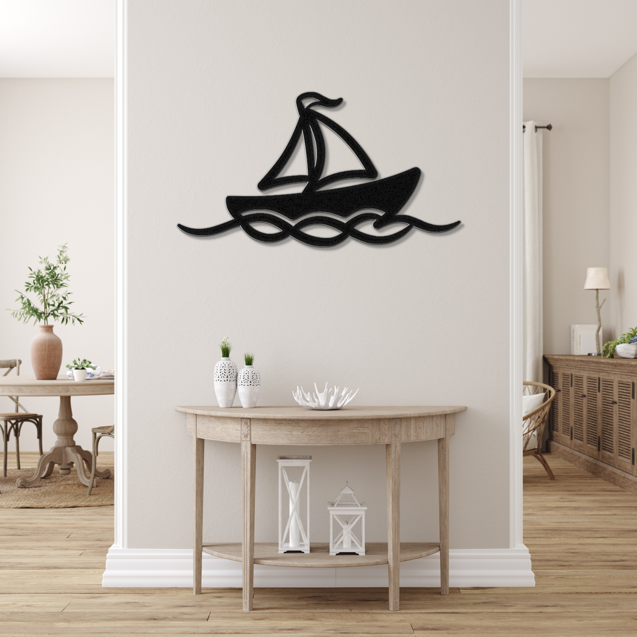 Sailboat Metal Wall Art