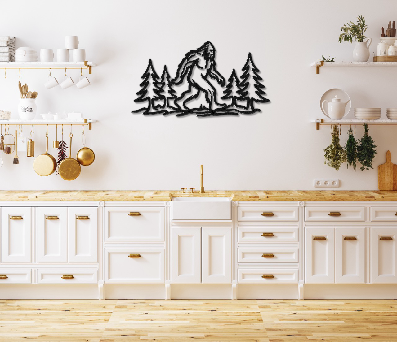 Bigfoot Metal Wall Art