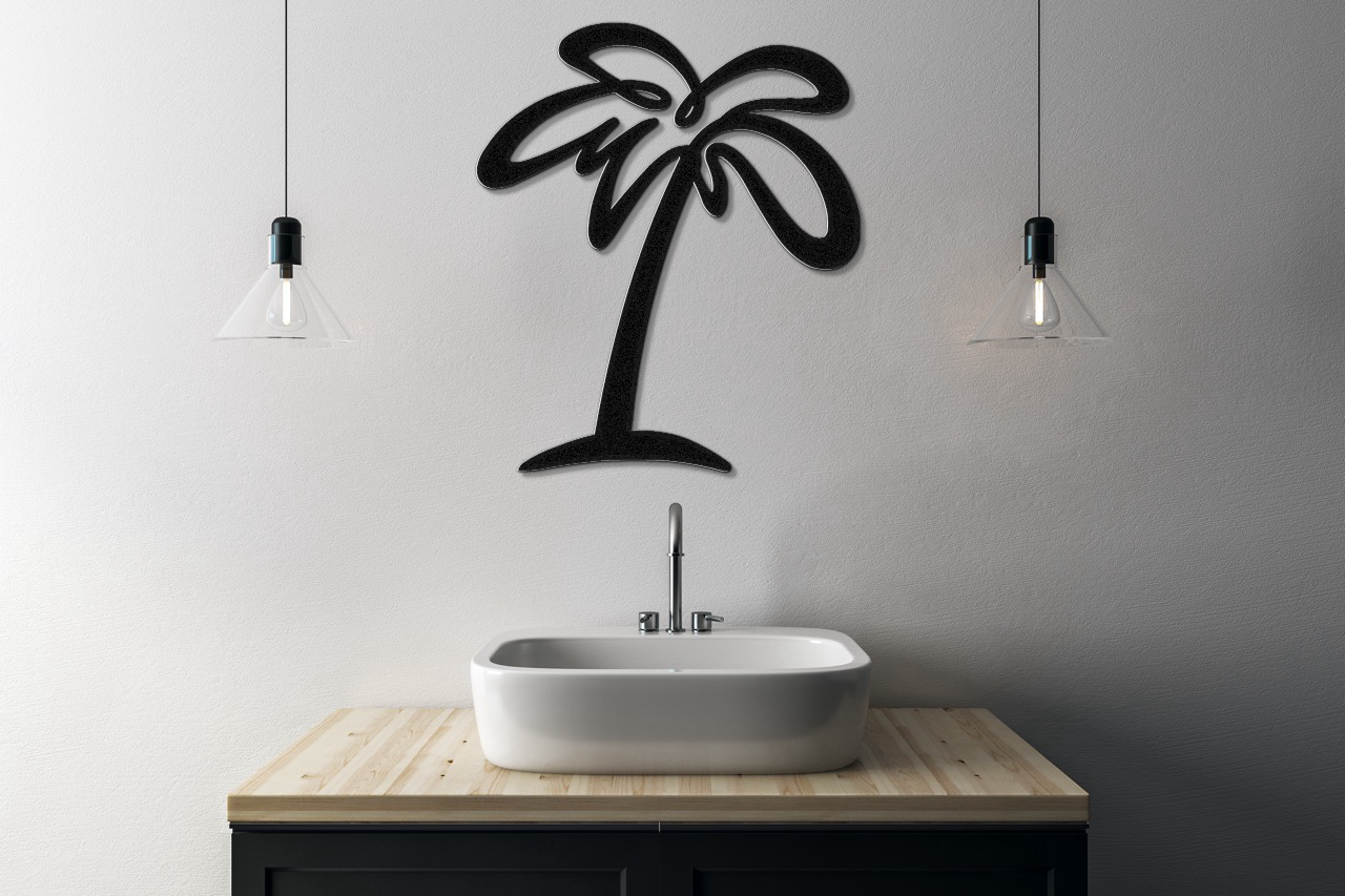 Palm Tree Metal Wall Art