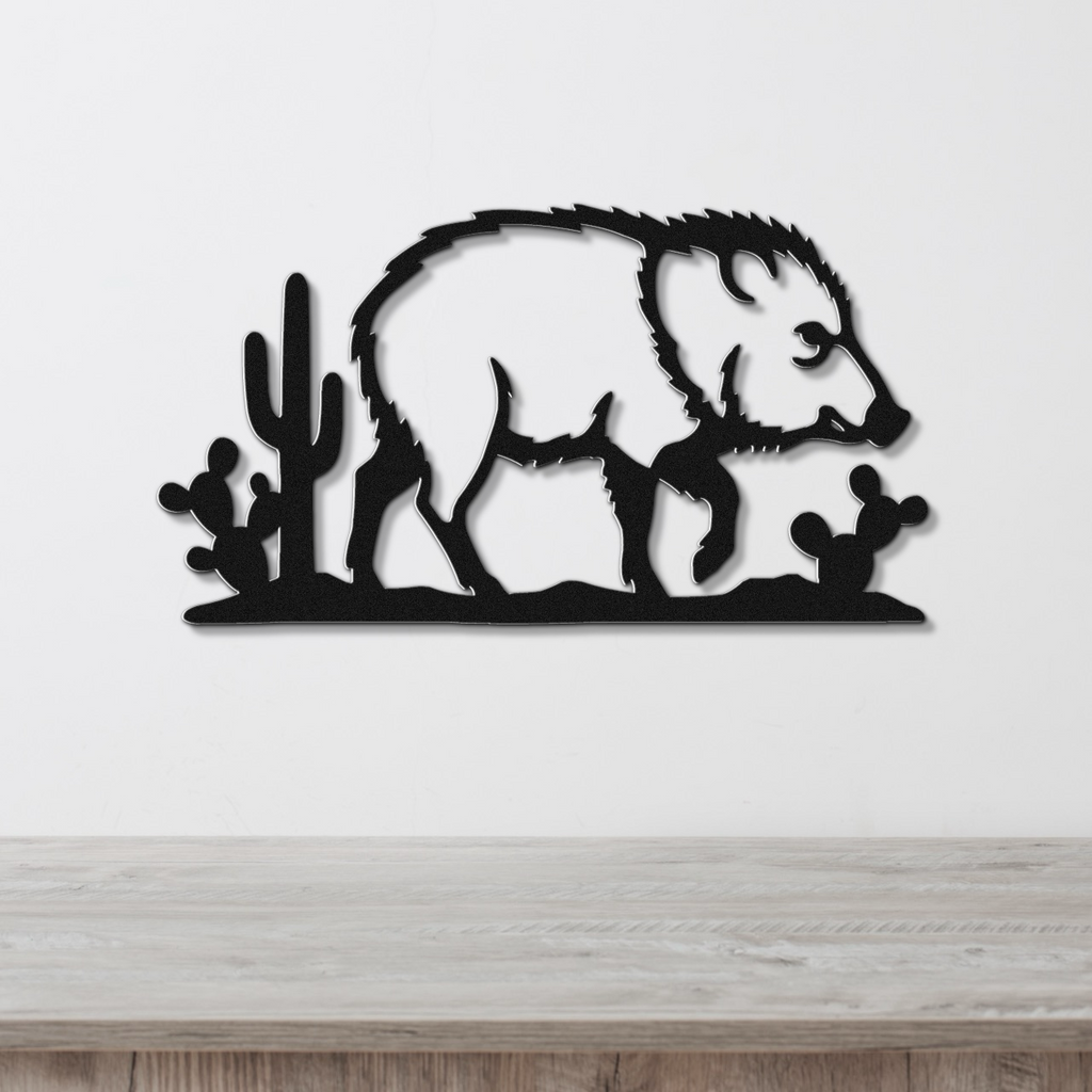 Javelina Metal Wall Art