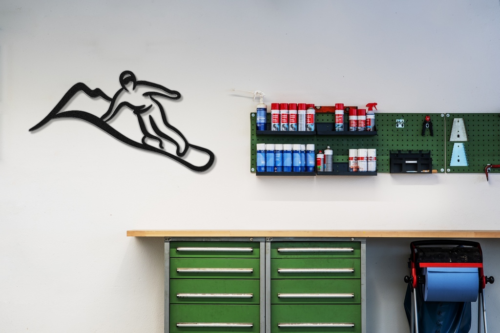 Snowboarding Metal Wall Art