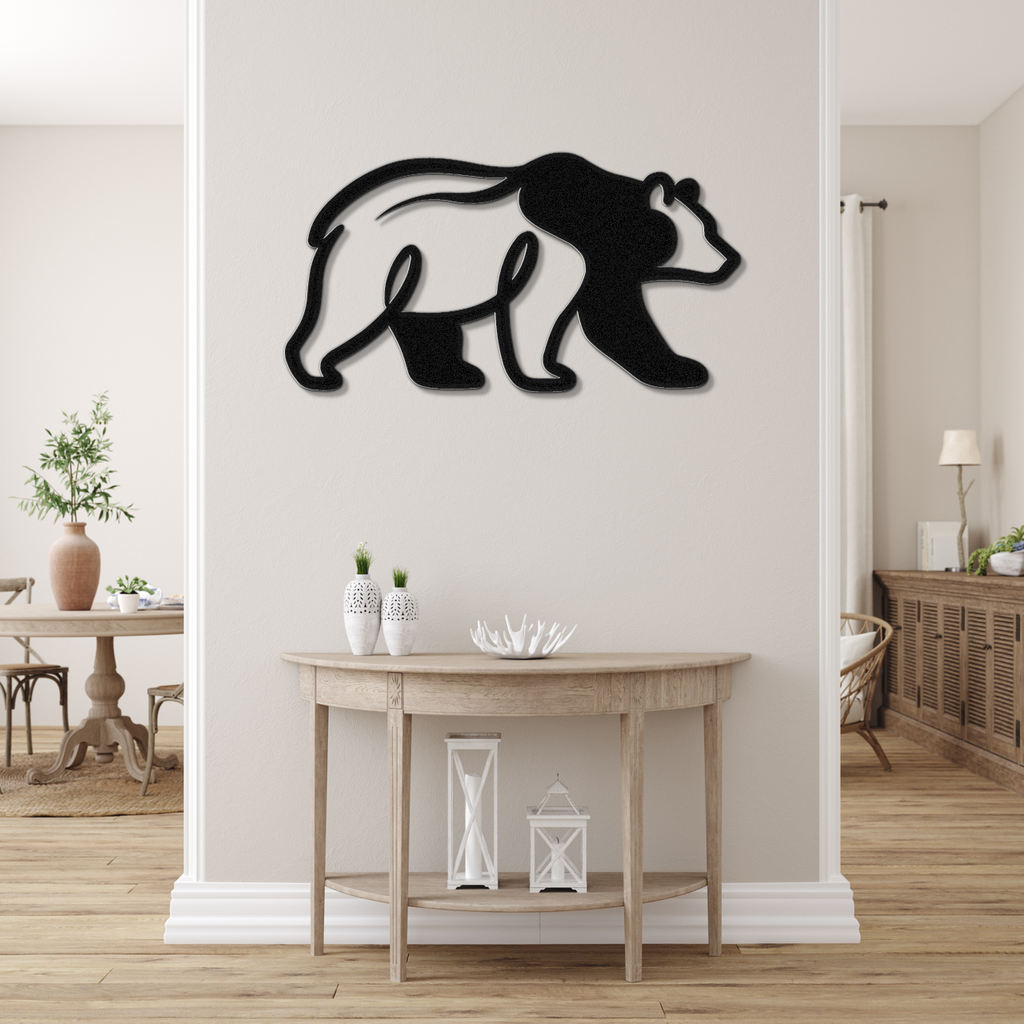 Bear Metal Wall Art
