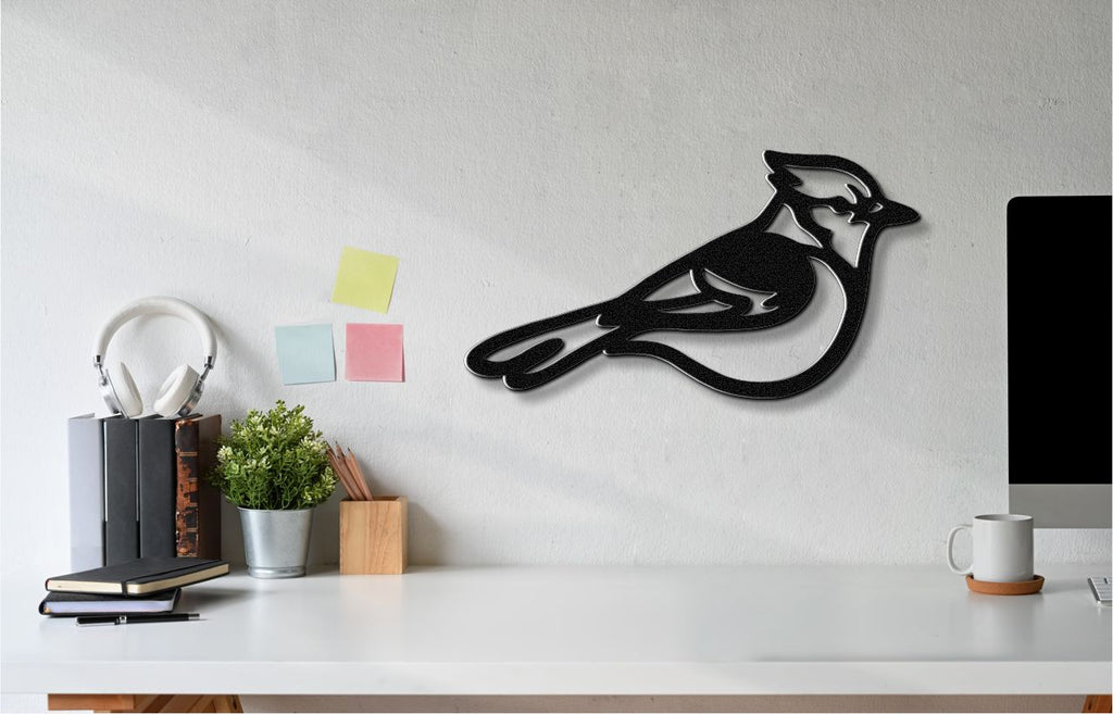 Blue Jay Metal Wall Art
