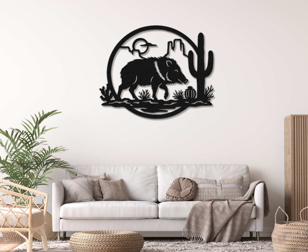Javelina Metal Wall Art
