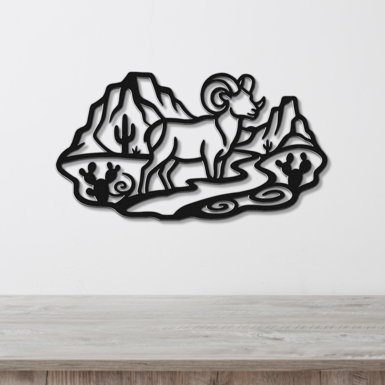Arizona Bighorn Sheep Metal Wall Art