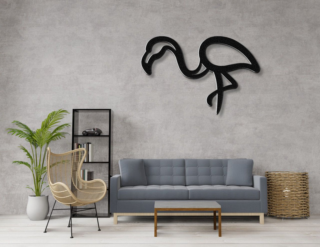 Flamingo Metal Wall Art