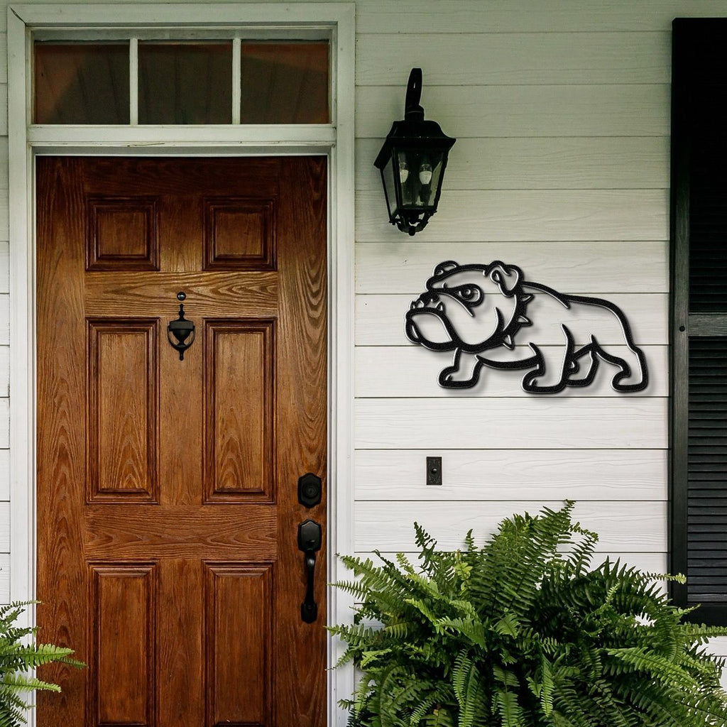 Tough Bulldog Metal Wall Art