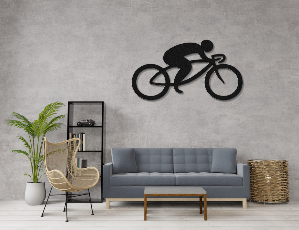 Cycling Metal Wall Art