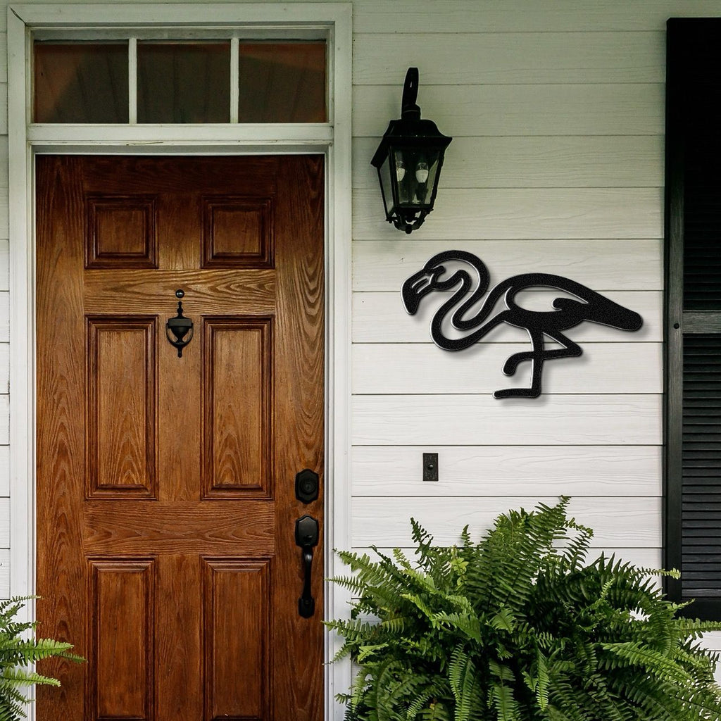 Flamingo Metal Wall Art