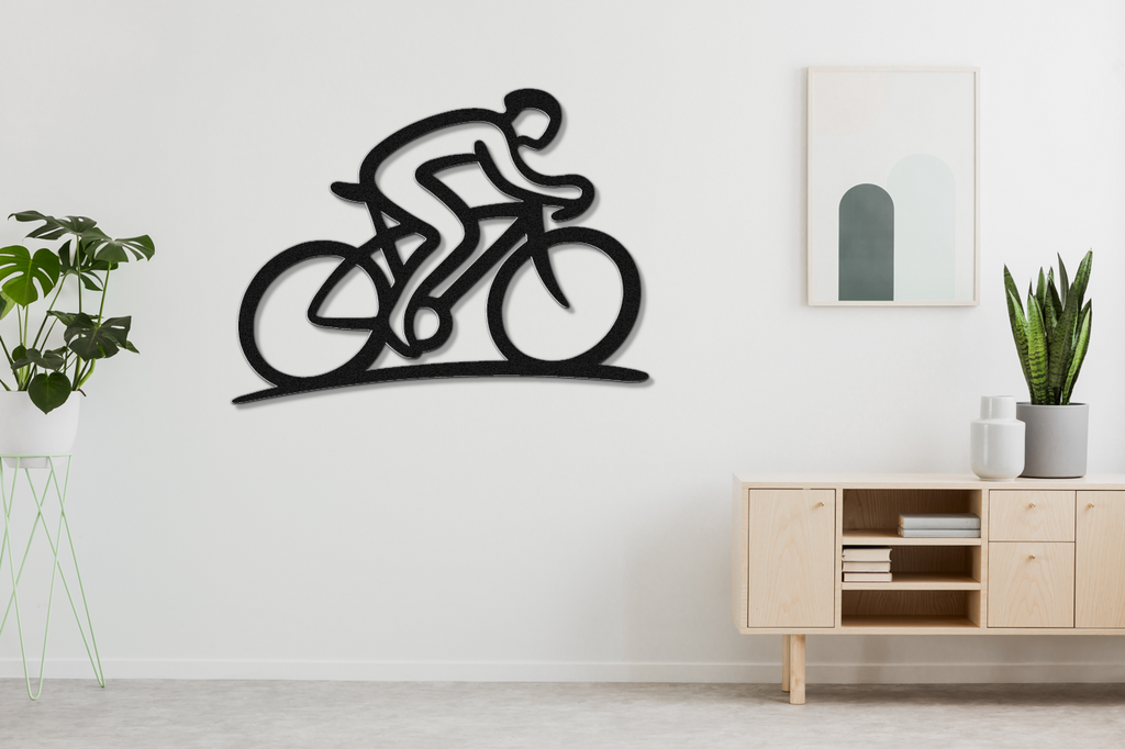 Cycling Metal Wall Art