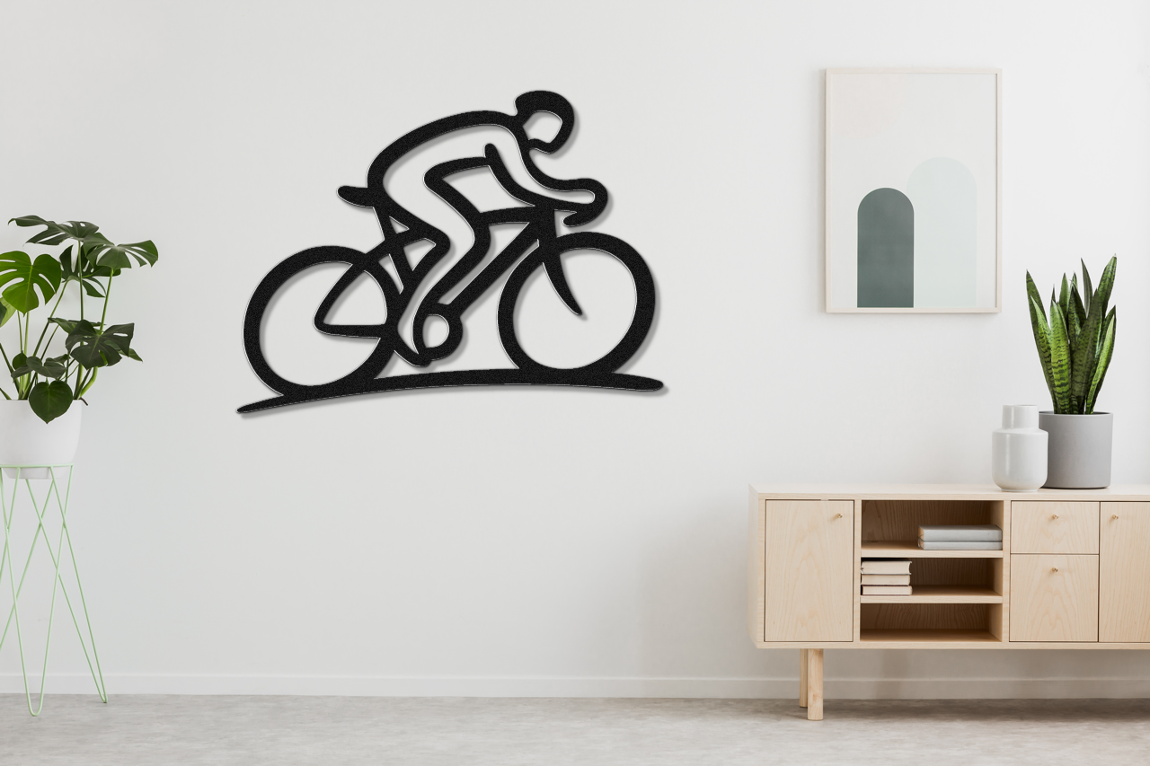 Cycling Metal Wall Art