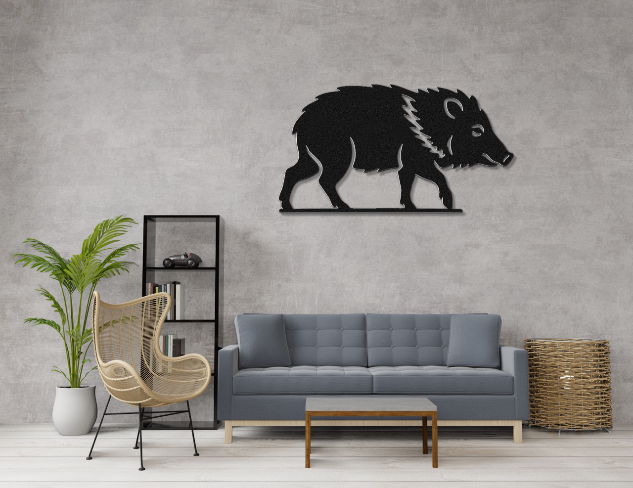 Javelina Metal Wall Art