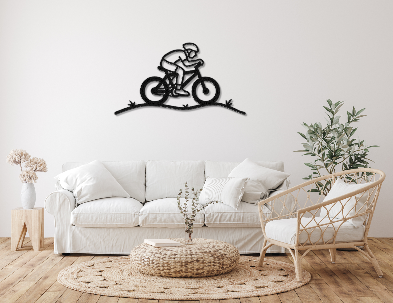 Cycling Metal Wall Art