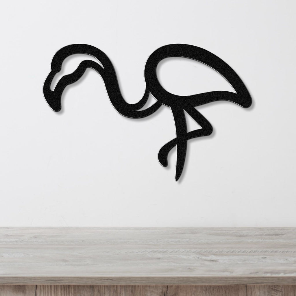 Flamingo Metal Wall Art
