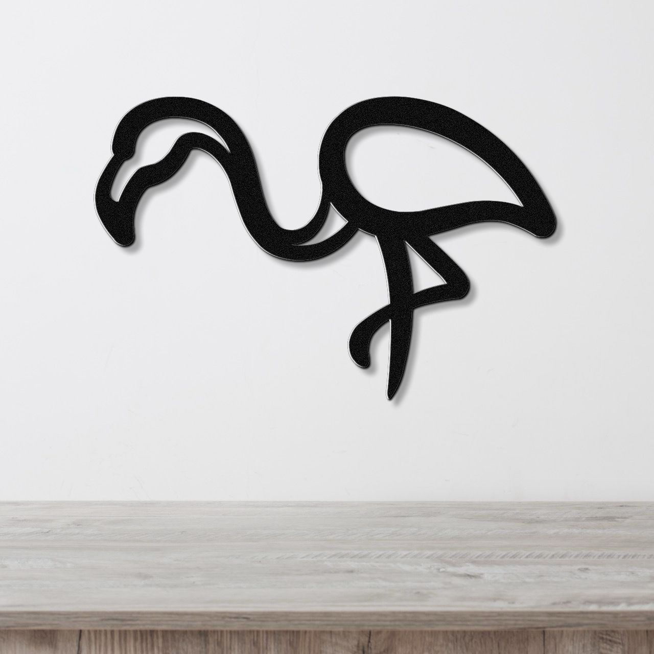 Flamingo Metal Wall Art