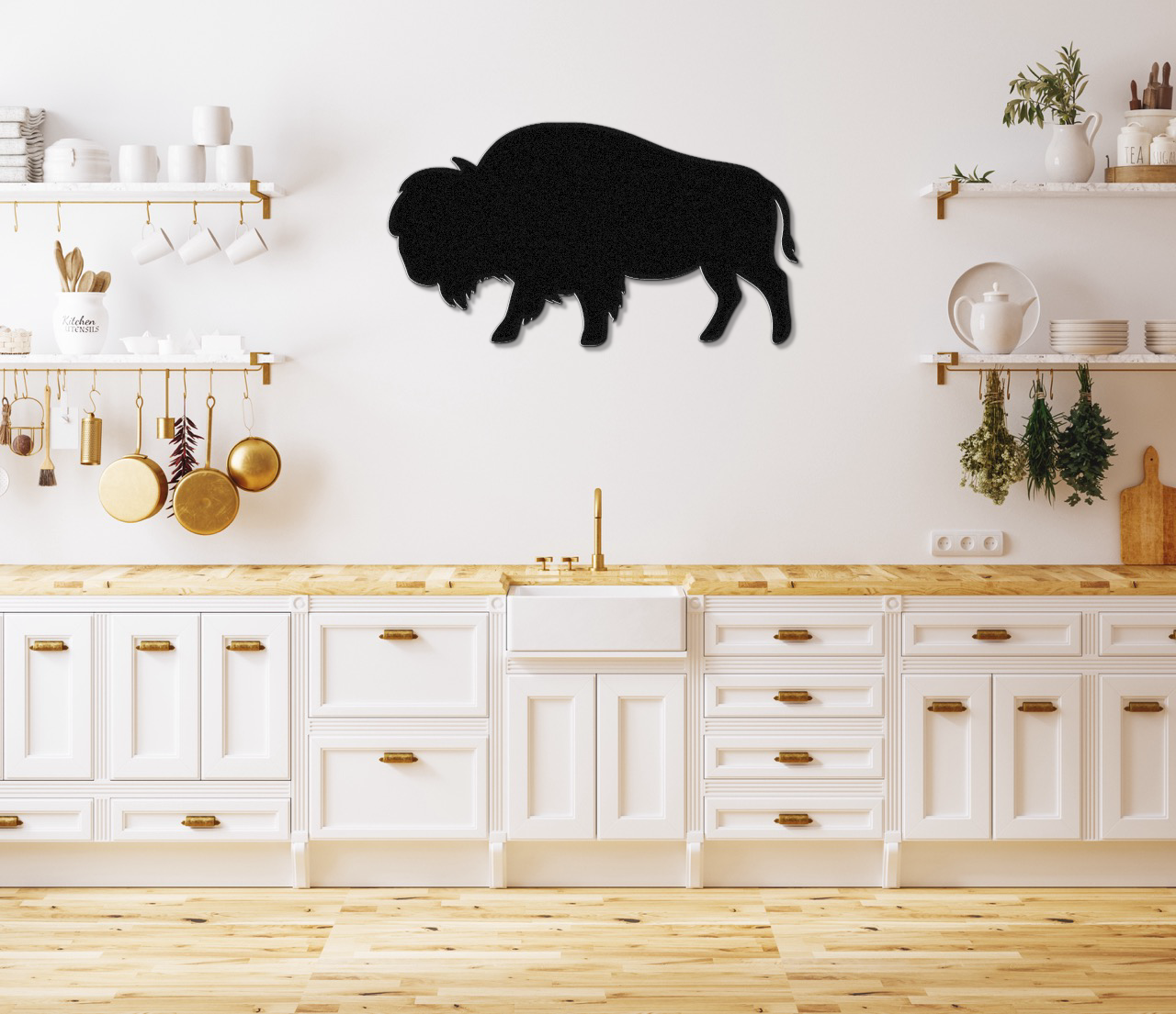 Buffalo Metal Wall Art