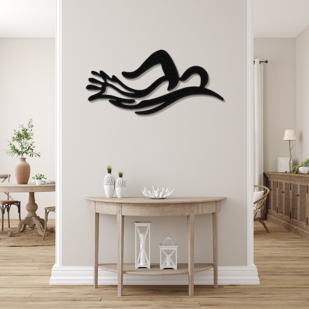 Swimmer Metal Wall Art