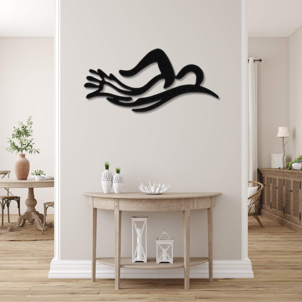 Swimmer Metal Wall Art