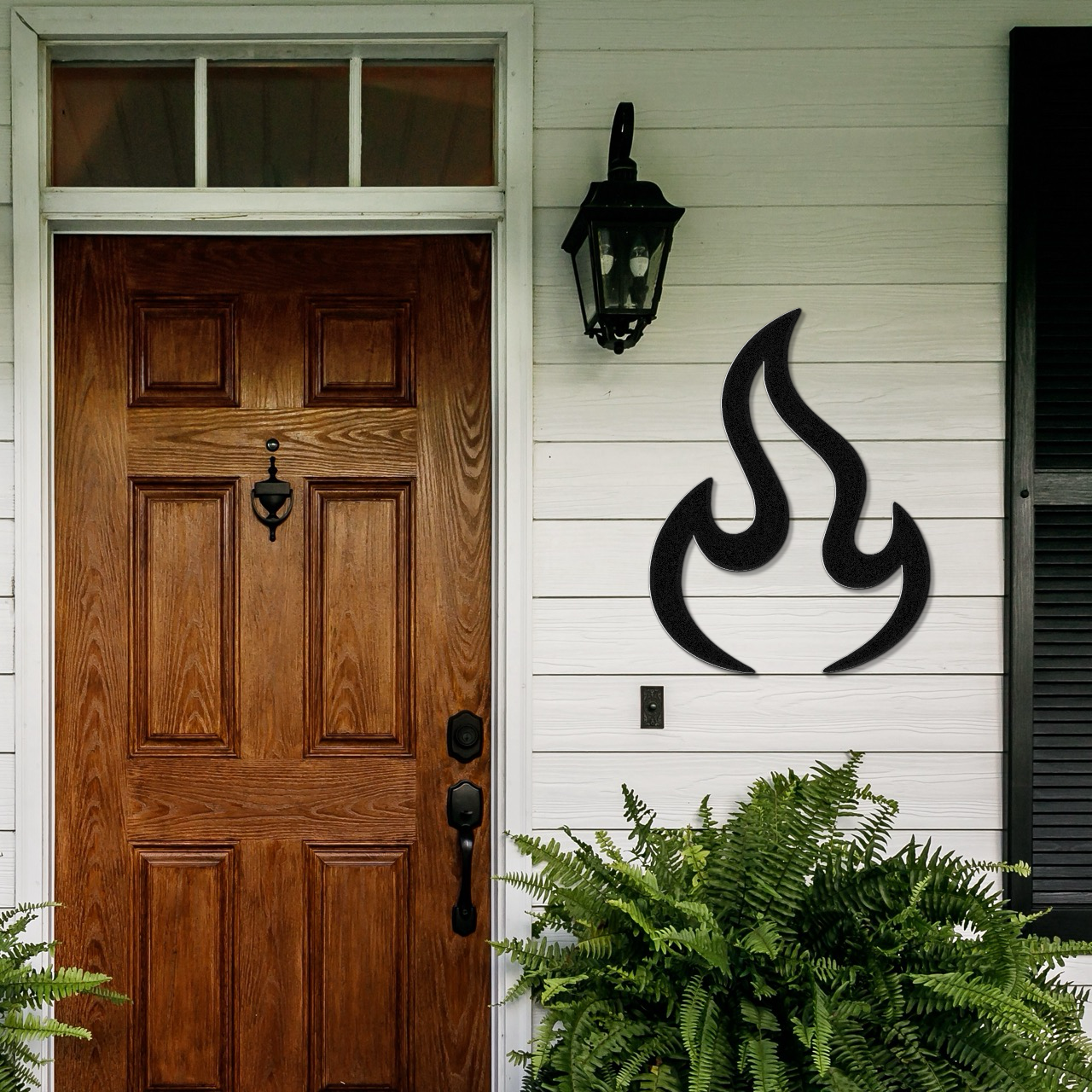 Abstract Fire Metal Wall Art