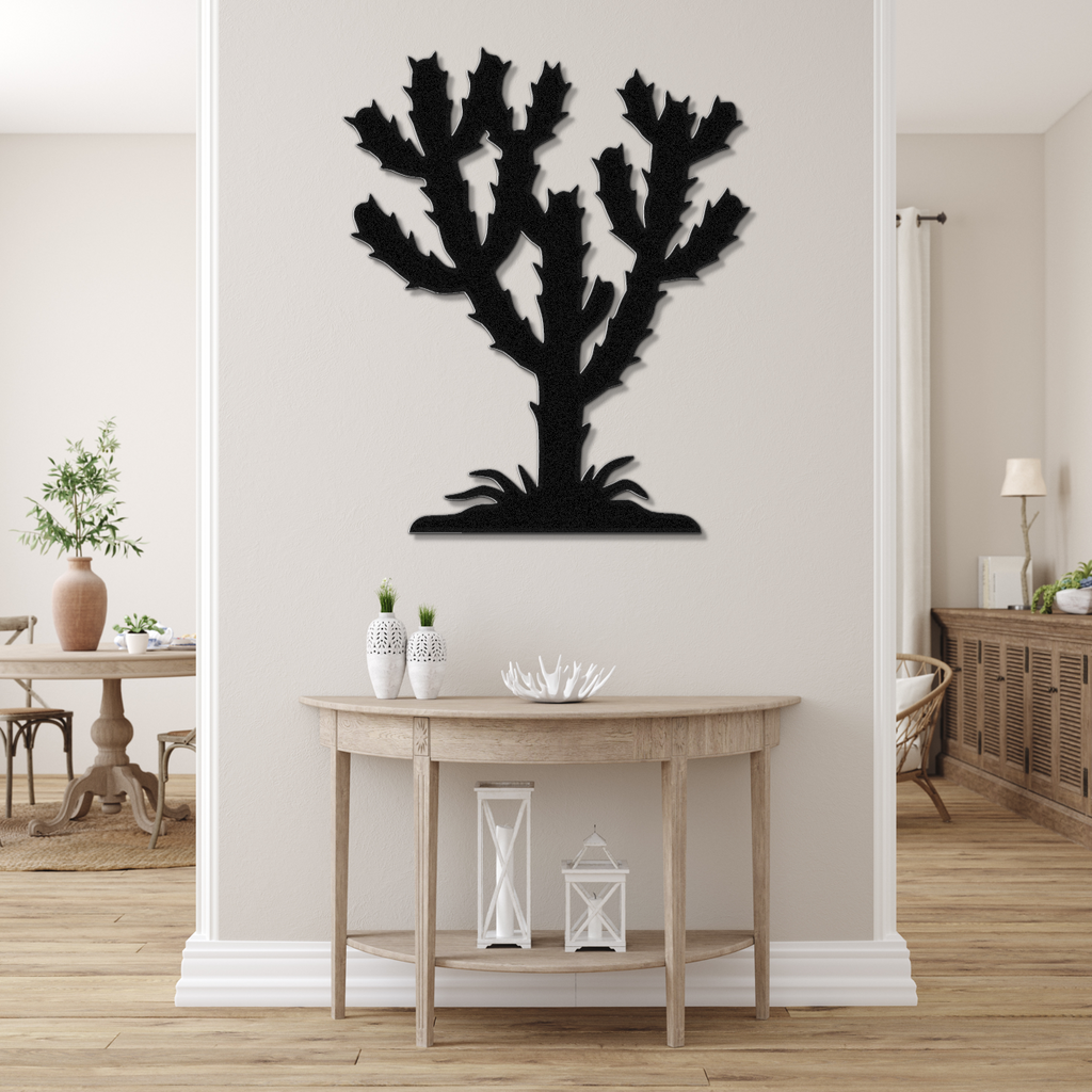 Cholla Cactus Metal Wall Art