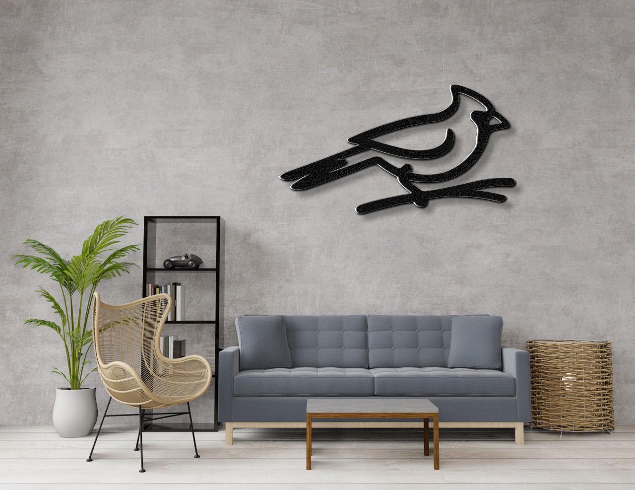 Cardinal Metal Wall Art