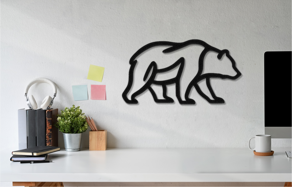 Bear Metal Wall Art