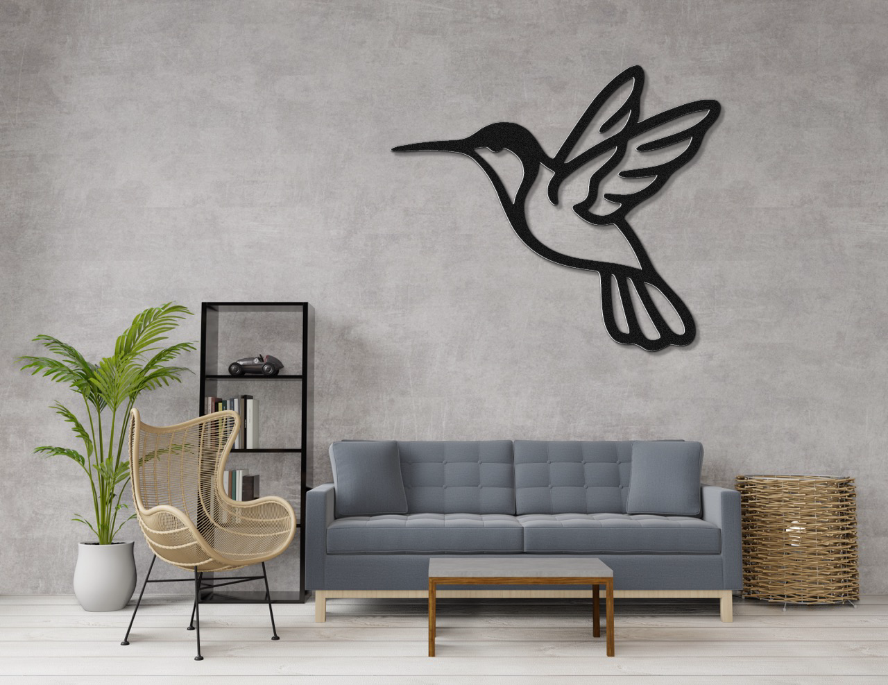 Hummingbird Metal Wall Art