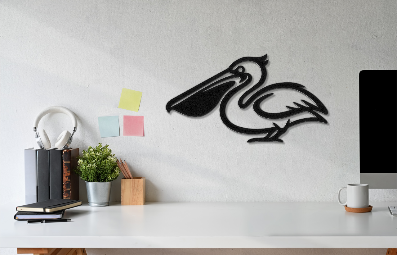 Pelican Metal Wall Art