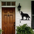 Howling Coyote Metal Wall Art