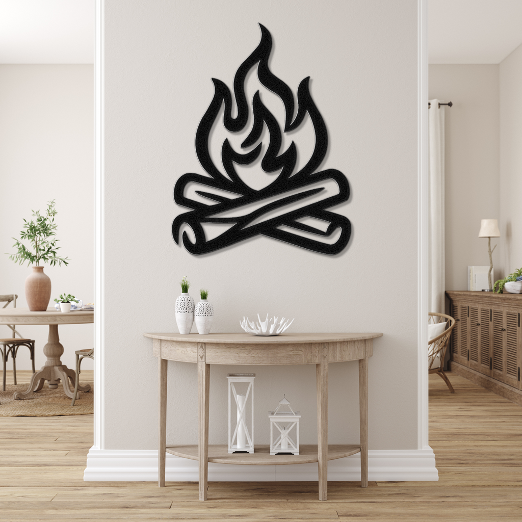 Campfire Metal Wall Art