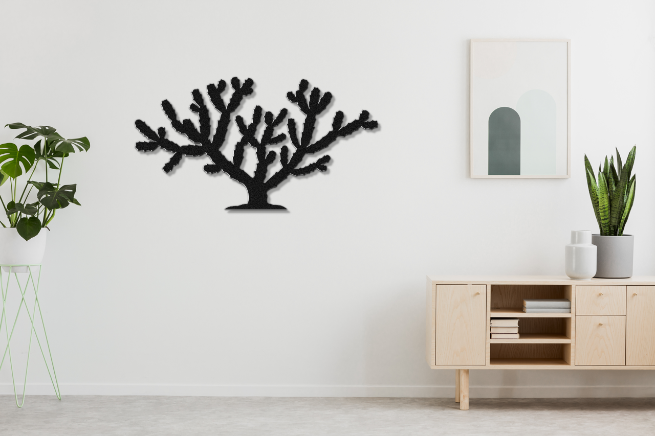 Cholla Cactus Metal Wall Art