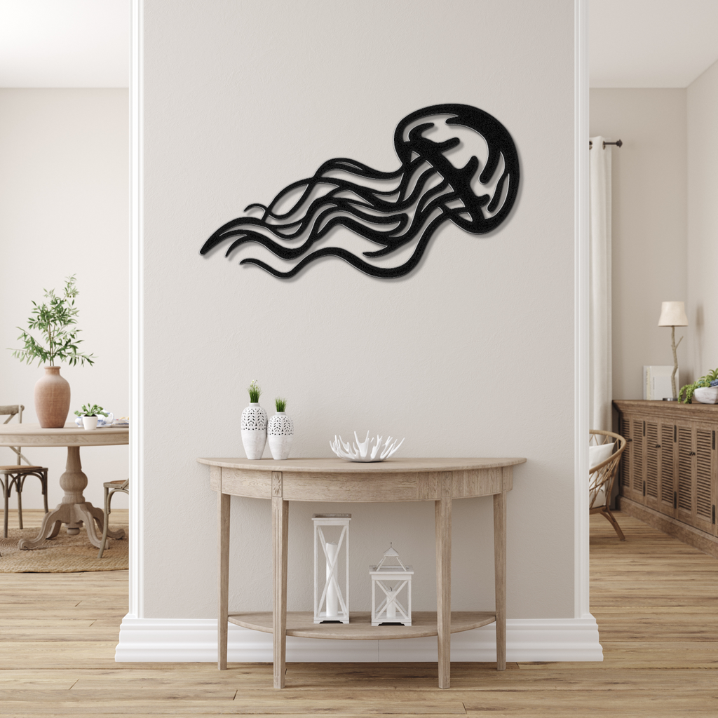 Jellyfish Metal Wall Art