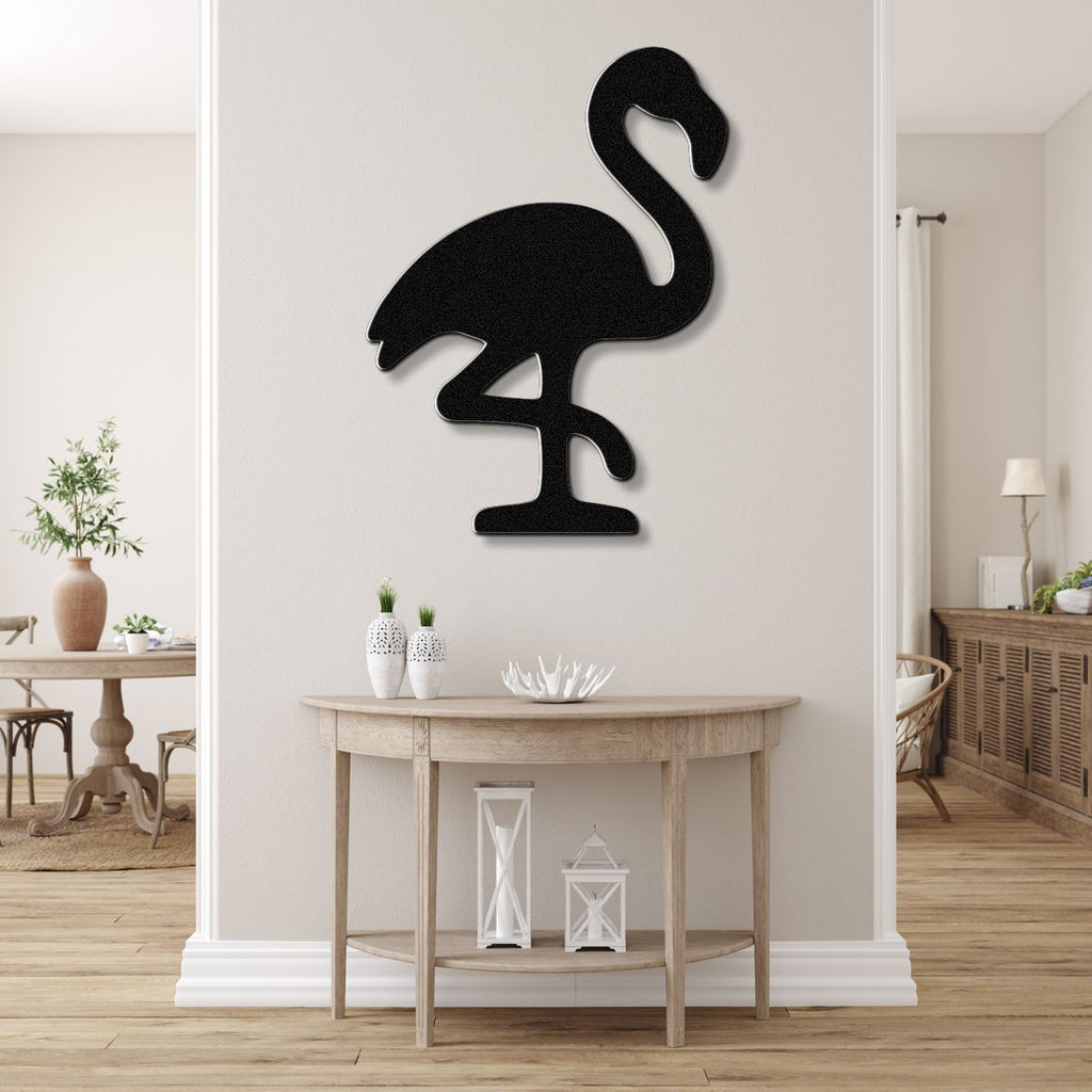 Flamingo Metal Wall Art