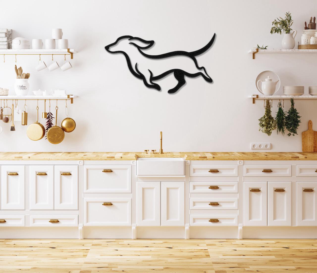 Dachshund Metal Wall Art