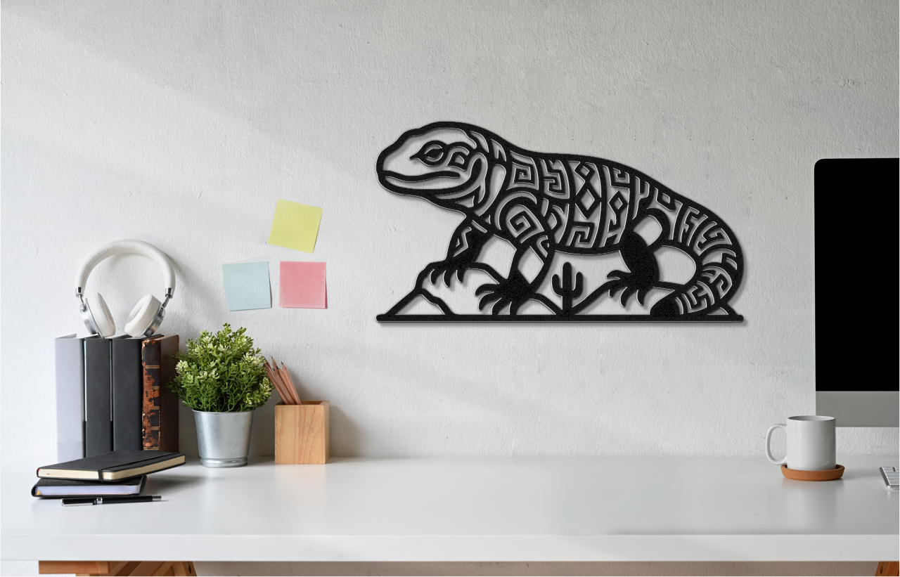 Gila Monster Metal Wall Art