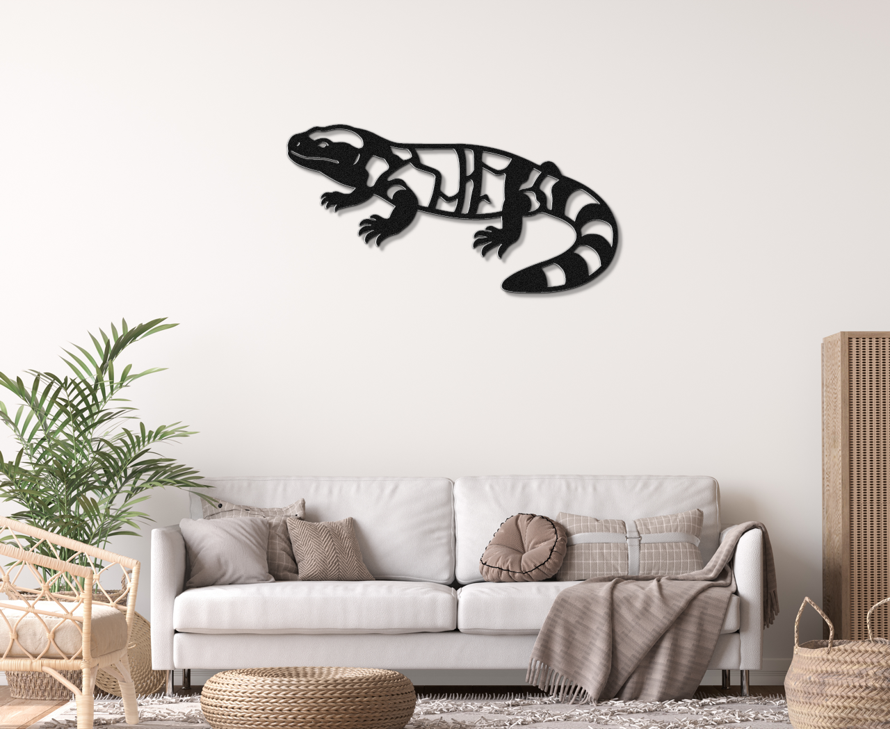 Gila Monster Metal Wall Art