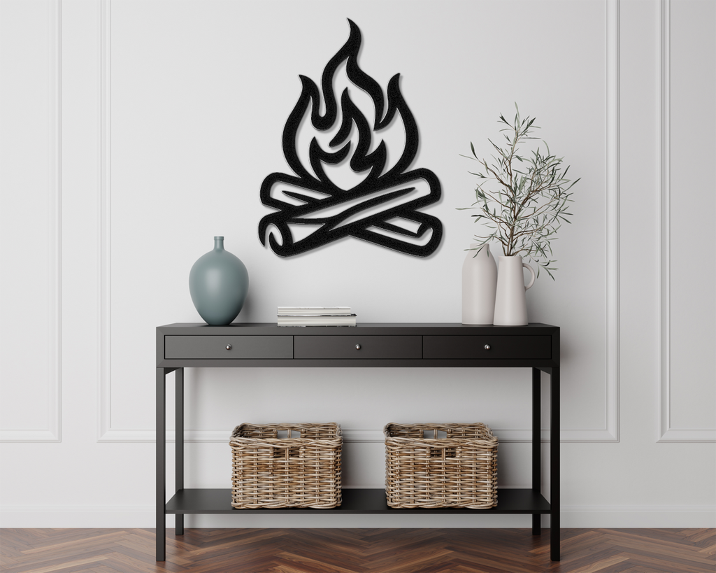 Campfire Metal Wall Art