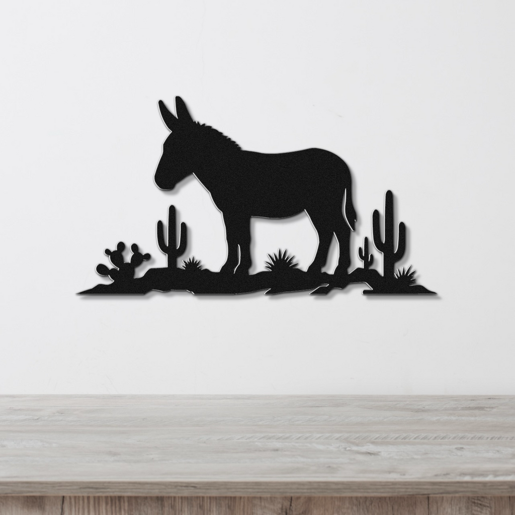 Burro Metal Wall Art