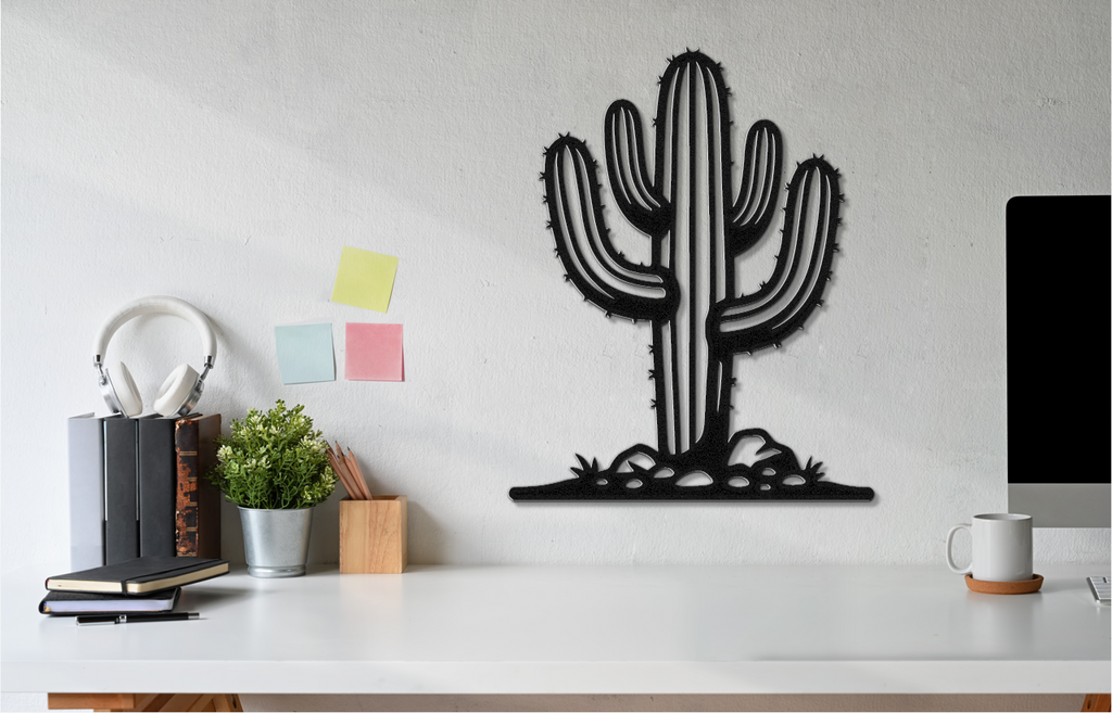 Saguaro Cactus Metal Wall Art