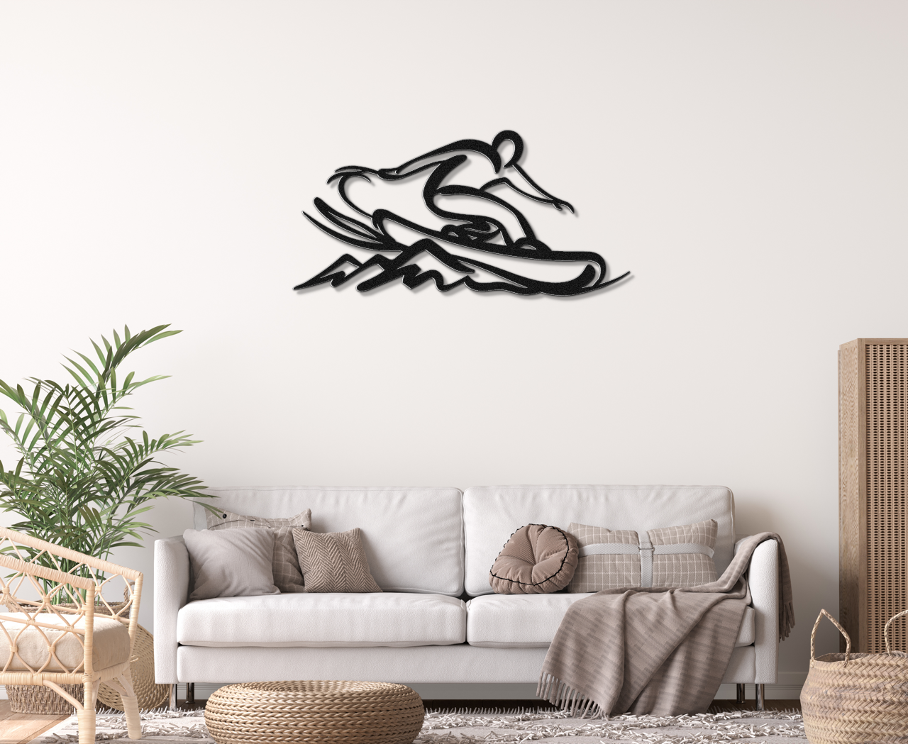 Snowboarding Metal Wall Art