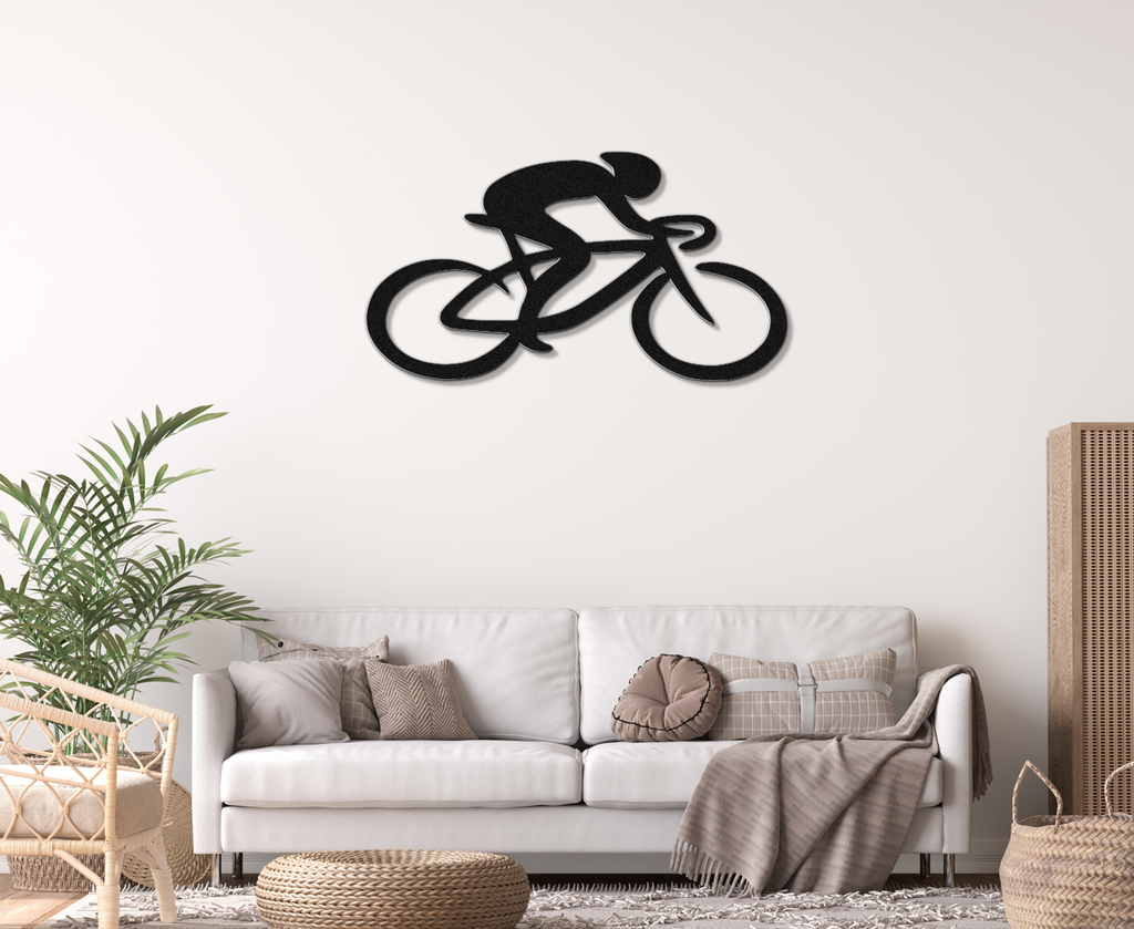 Cycling Metal Wall Art