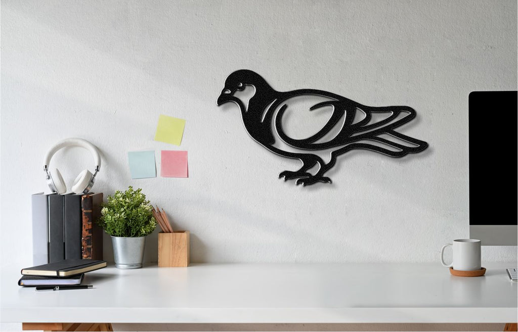 Pigeon Metal Wall Art
