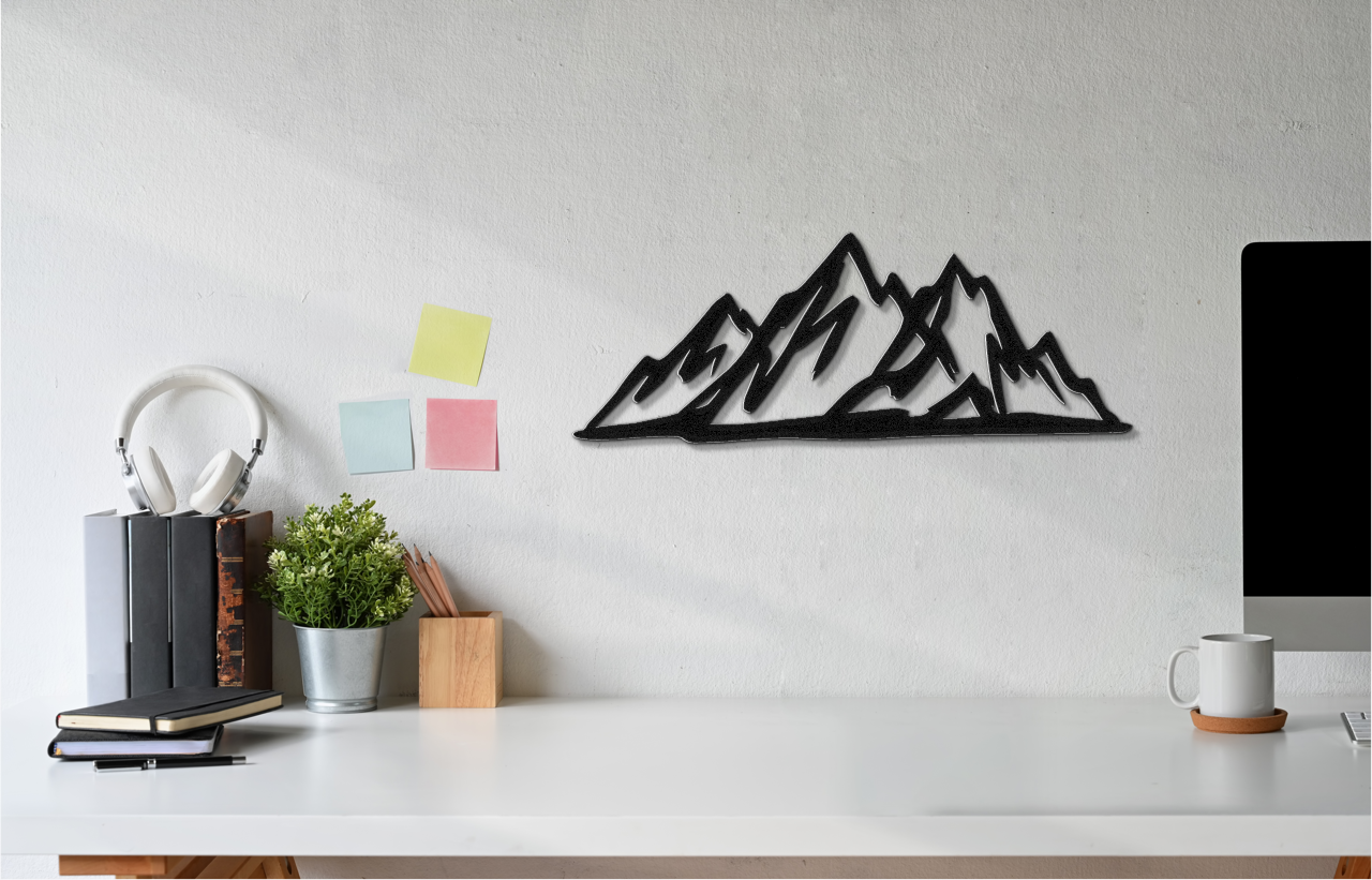 Mountains Metal Wall Art