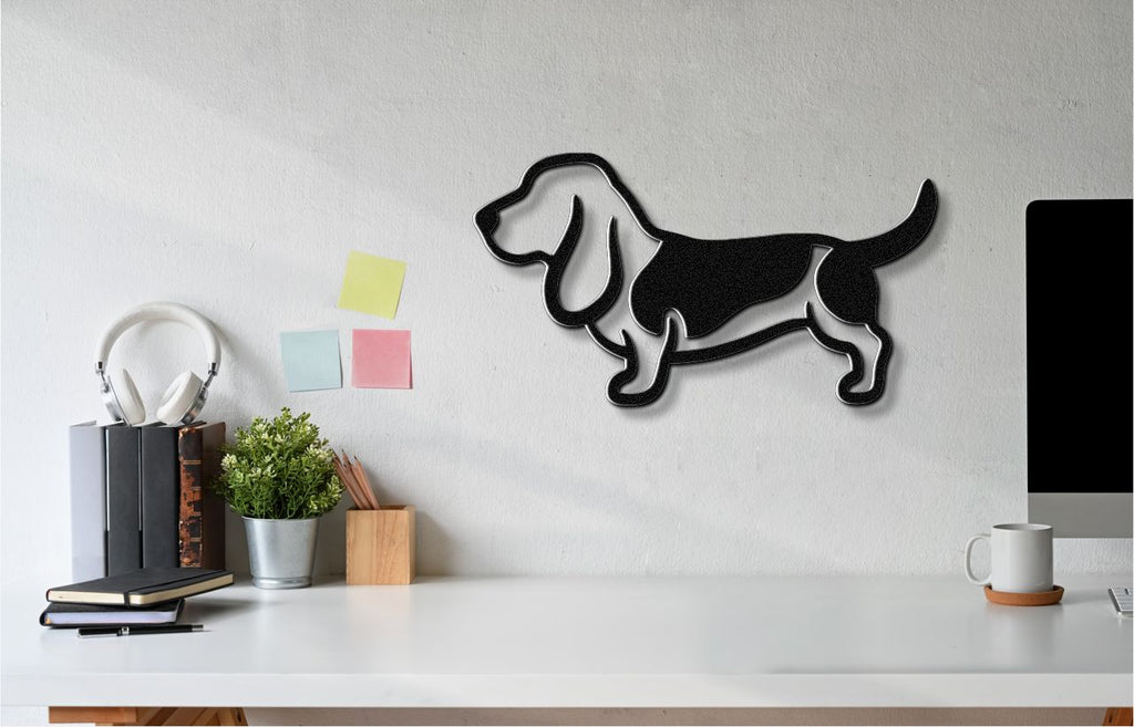 Basset Hound Metal Wall Art
