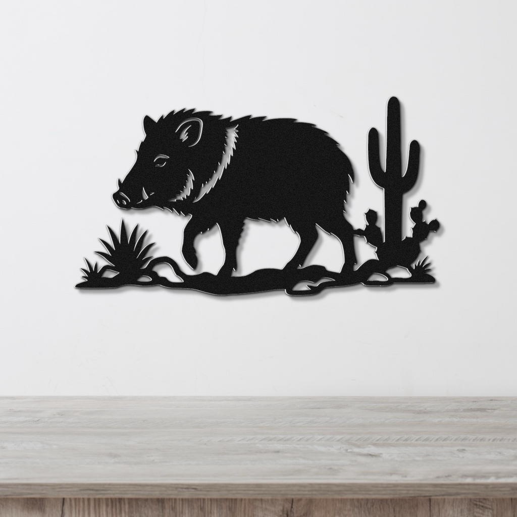 Javelina Metal Wall Art