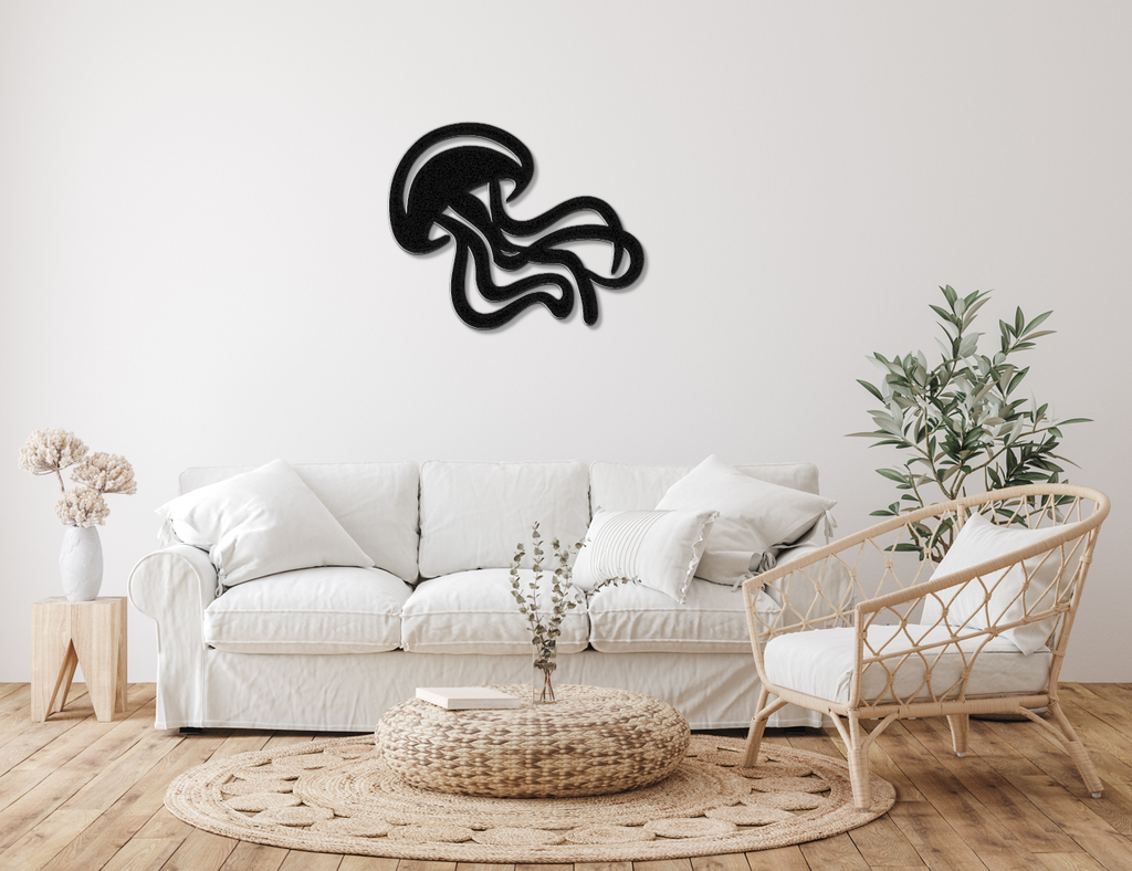 Jellyfish Metal Wall Art