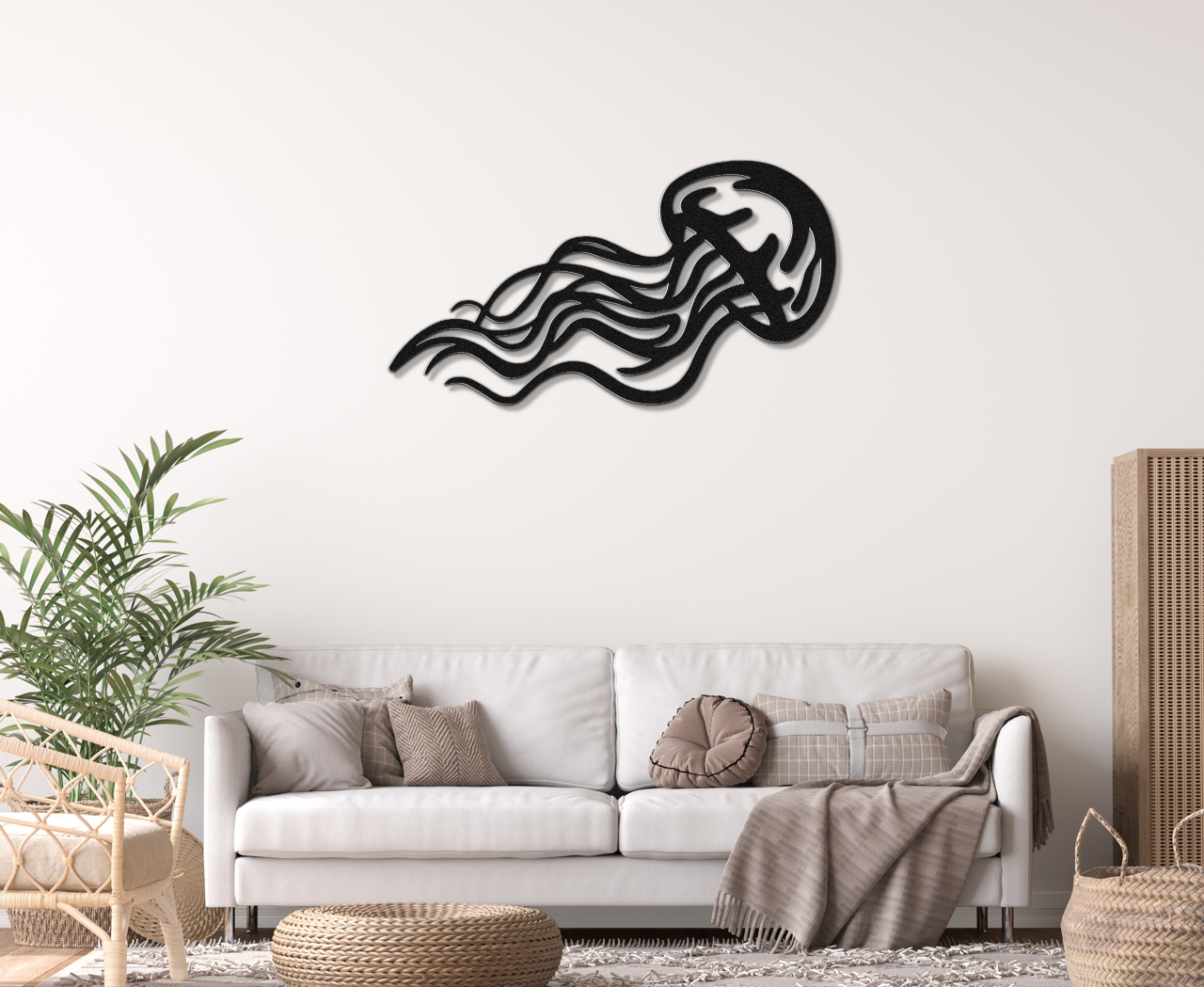 Jellyfish Metal Wall Art